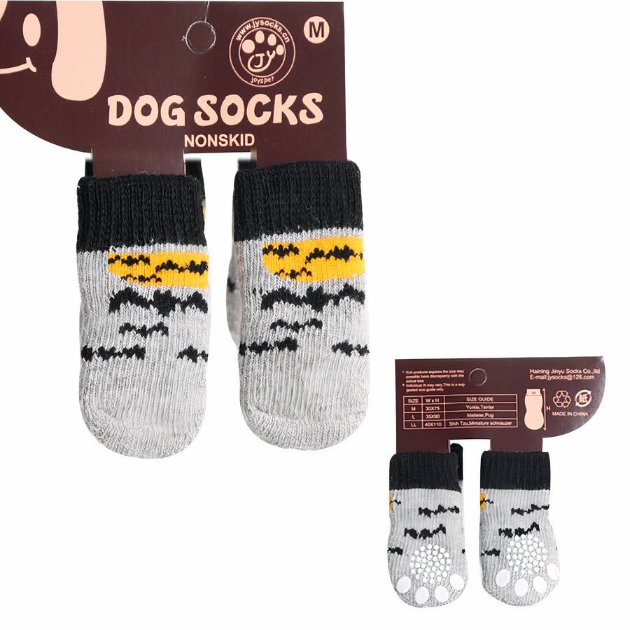 Chaussons multicolores chaud en coton pour chien