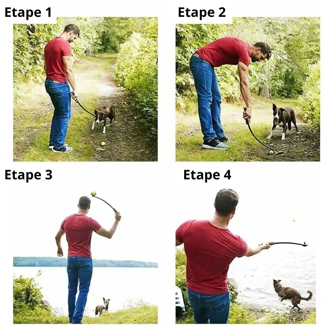 Lanceur de balles manuel pour chien