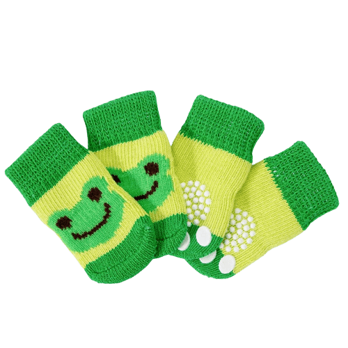 Chaussettes pour chien - vert grenouille