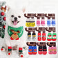 Chaussons multicolores chaud en coton pour chien