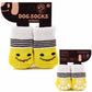 Chaussons multicolores chaud en coton pour chien