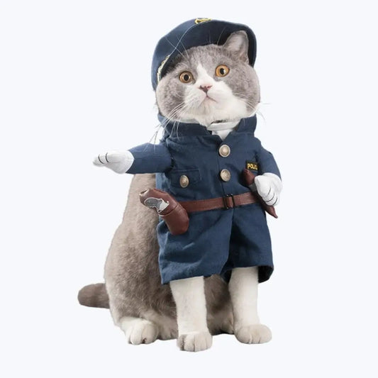 Costume policier pour chat