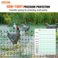 Kit filet de clôture électrique 1,21 x 51,2 m - clôture filet pe avec poteaux et piquets a double pointe - maille portable utilitaire pour poulets