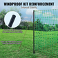 Kit filet de clôture électrique 1,21 x 51,2 m - clôture filet pe avec poteaux et piquets a double pointe - maille portable utilitaire pour poulets