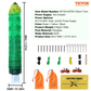 Kit filet de clôture électrique 1,21 x 51,2 m - clôture filet pe avec poteaux et piquets a double pointe - maille portable utilitaire pour poulets