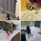 Canne à pêche avec ventouse pour chat