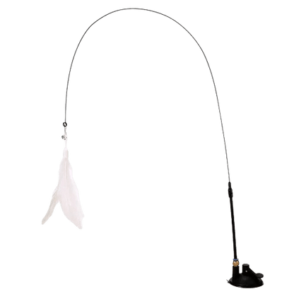 Canne à pêche avec ventouse pour chat