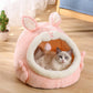 Lit forme lapin pour chat