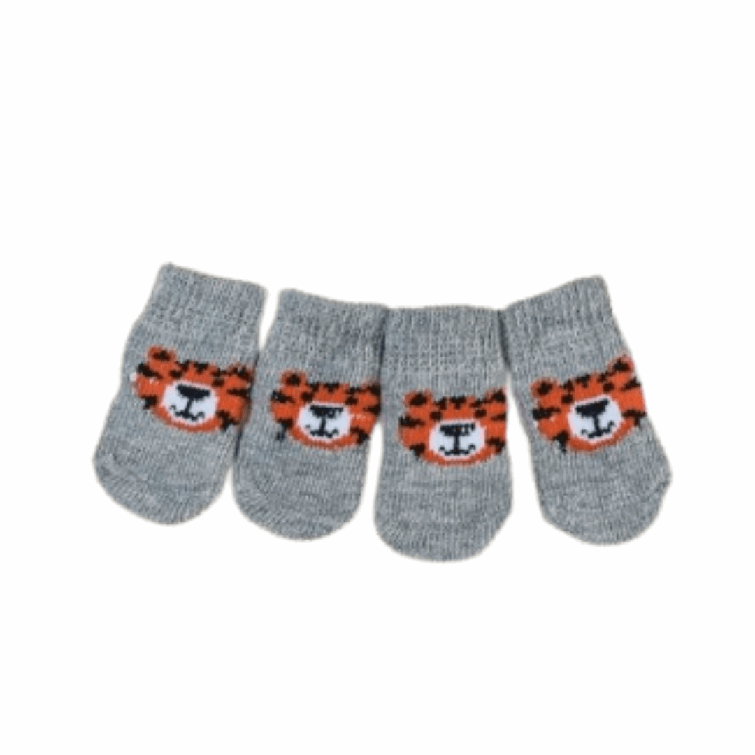 Chaussettes pour chien - gris tigre