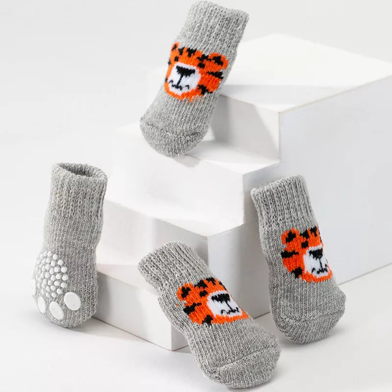 Chaussettes pour chien - gris tigre